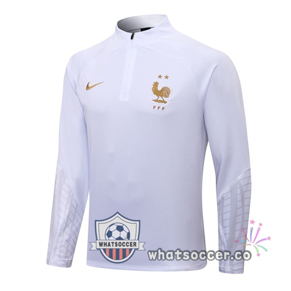 France Soccer Sweater White 2022-2023