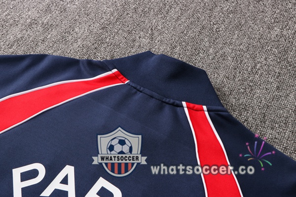 Paris PSG Blue Royal Red Jacket 2022-2023