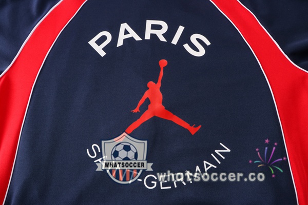 Paris PSG Blue Royal Red Jacket 2022-2023