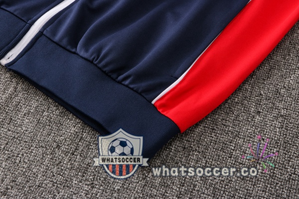 Paris PSG Blue Royal Red Jacket 2022-2023