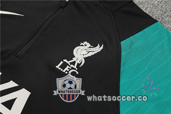 FC Liverpool Black Green Tracksuit 2022-2023