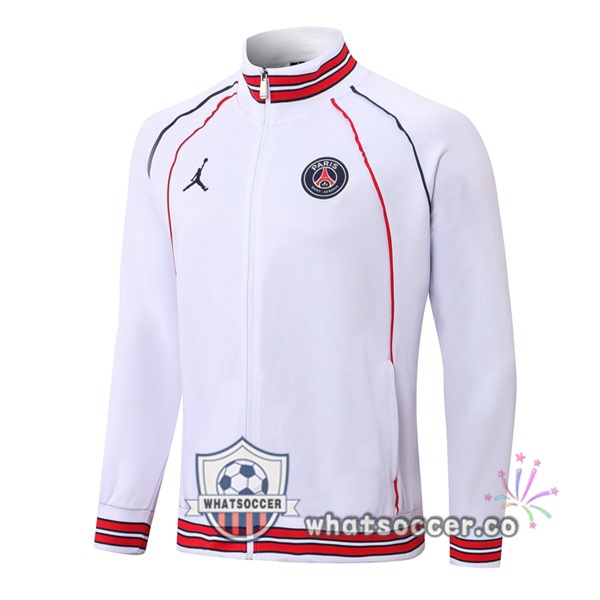 Paris PSG Soccer Jacket White 2022-2023