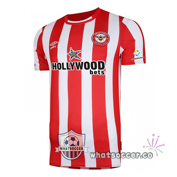 Brentford FC Home Soccer Jerseys Red White 2022-2023
