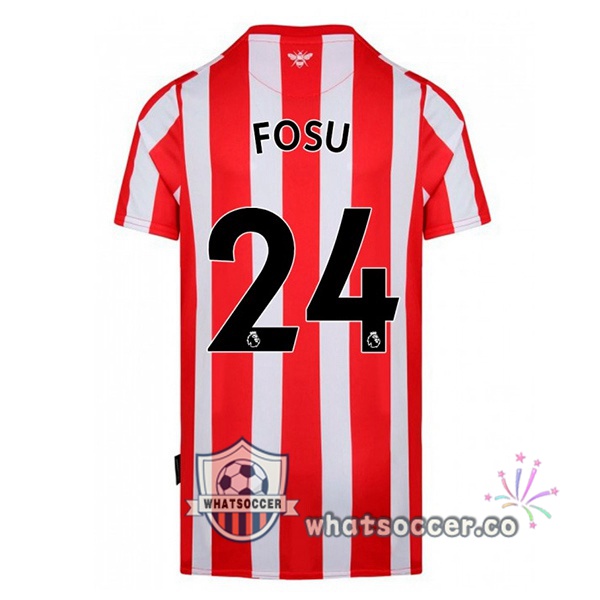 Brentford FC (FOSU 24) Home Soccer Jerseys Red White 2022-2023