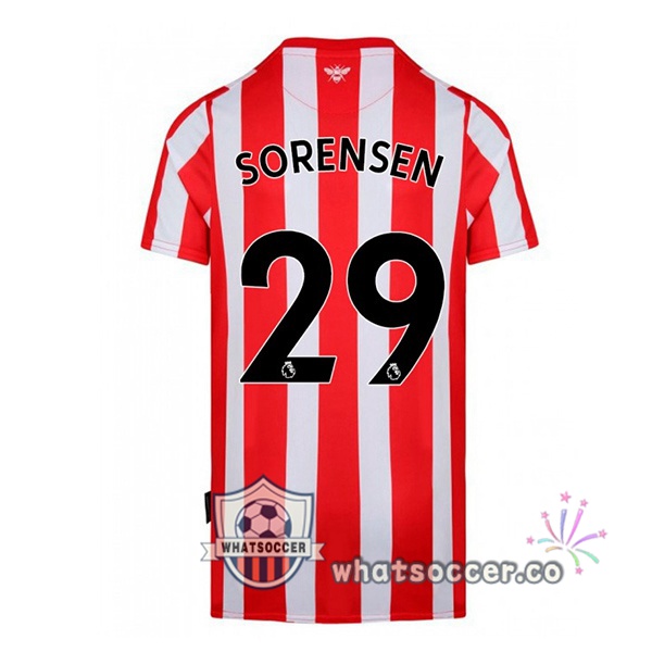 Brentford FC (SORENSEN 29) Home Soccer Jerseys Red White 2022-2023