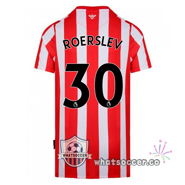 Brentford FC (ROERSLEV 30) Home Soccer Jerseys Red White 2022-2023