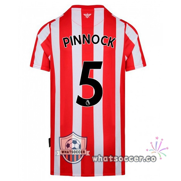 Brentford FC (PINNOCK 5) Home Soccer Jerseys Red White 2022-2023