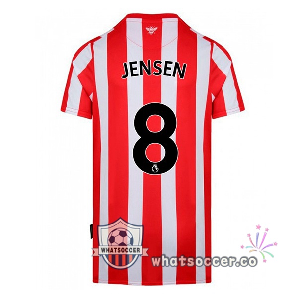 Brentford FC (JENSEN 8) Home Soccer Jerseys Red White 2022-2023