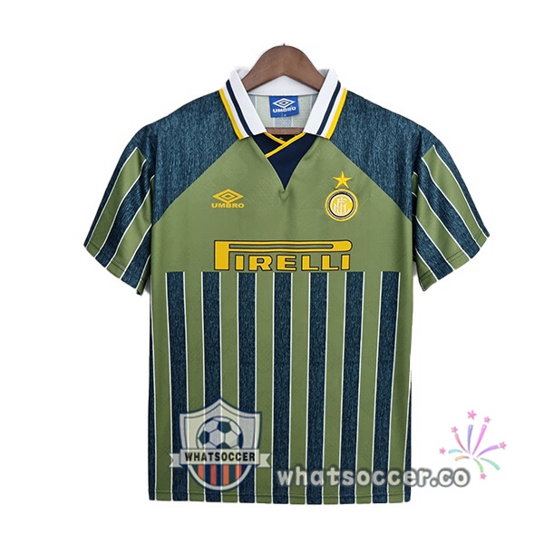 Inter Milan Retro Away Soccer Jerseys Green 1995-1996