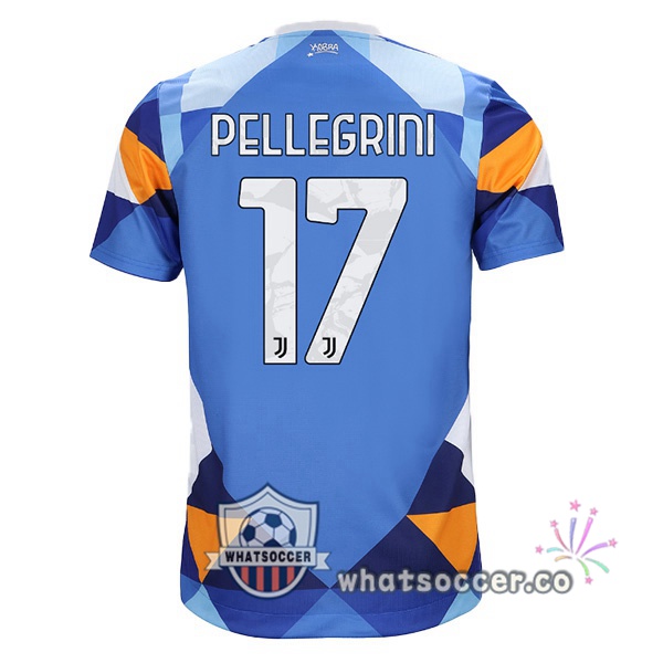 Juventus (PELLEGRINI 17) Four Soccer Jerseysth Blue 2021-2022