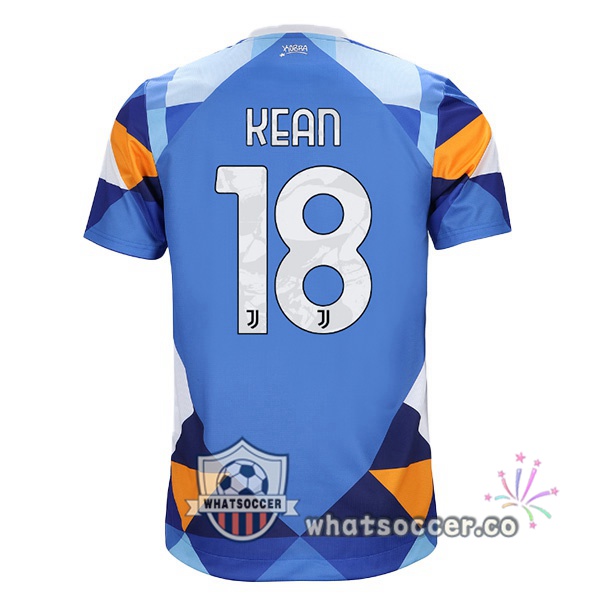 Juventus (KEAN 18) Four Soccer Jerseysth Blue 2021-2022