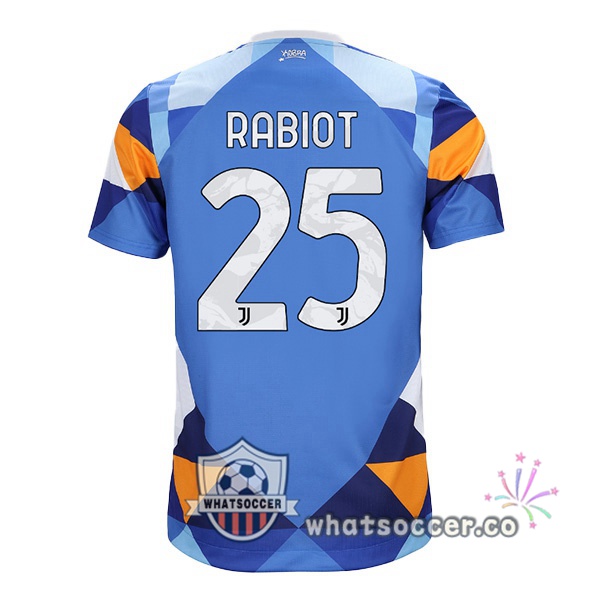 Juventus (RABIOT 25) Four Soccer Jerseysth Blue 2021-2022