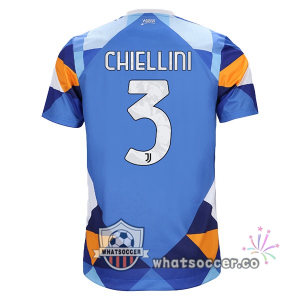 Juventus (CHIELLINI 3) Four Soccer Jerseysth Blue 2021-2022