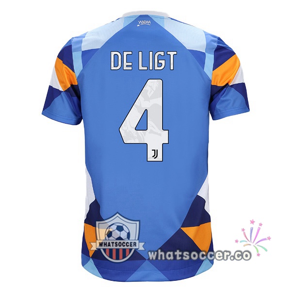 Juventus (DE LIGT 4) Four Soccer Jerseysth Blue 2021-2022