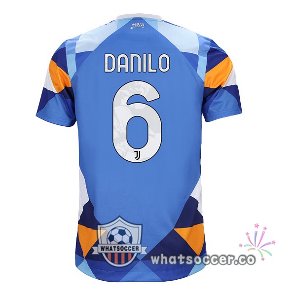 Juventus (DANILO 6) Four Soccer Jerseysth Blue 2021-2022