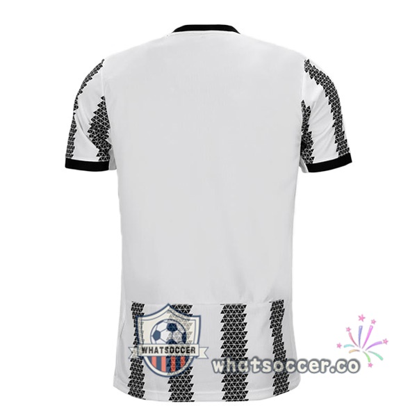 Juventus Home Soccer Jerseys White Black 2022-2023