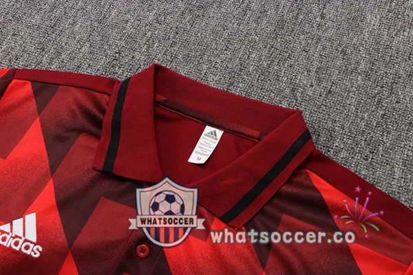 Training Polo Bayern Munich + Pants Red 2022-2023