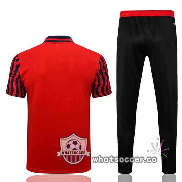 Training Polo Bayern Munich + Pants Red 2022-2023
