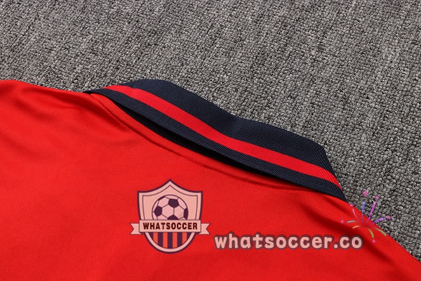 Training Polo Bayern Munich + Pants Red 2022-2023