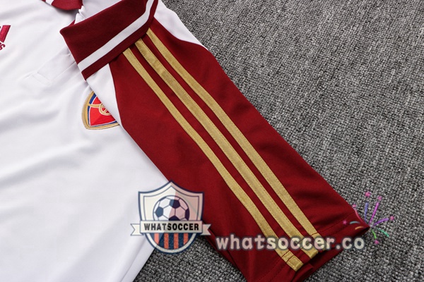 Training Polo Arsenal + Pants White Red 2022-2023