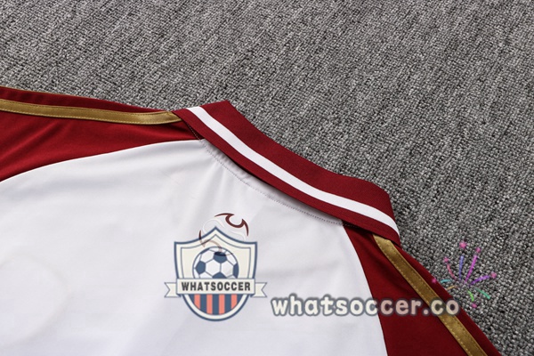 Training Polo Arsenal + Pants White Red 2022-2023