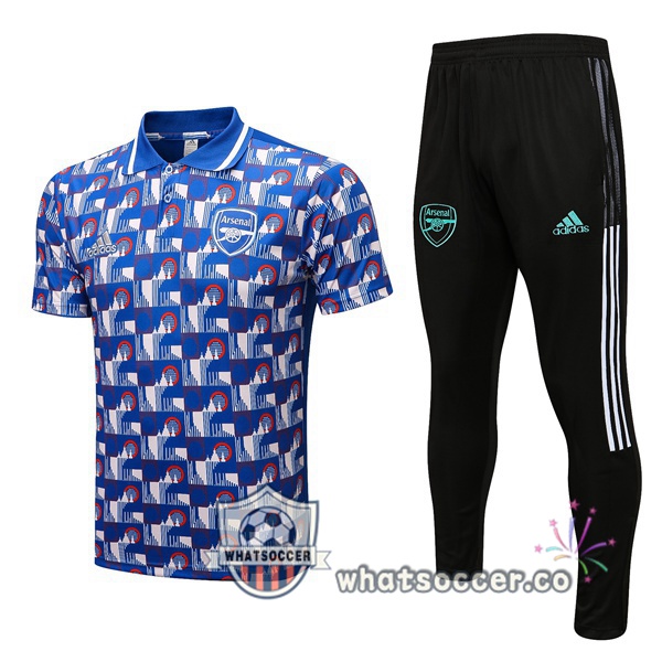 Training Polo Arsenal + Pants Blue 2022-2023