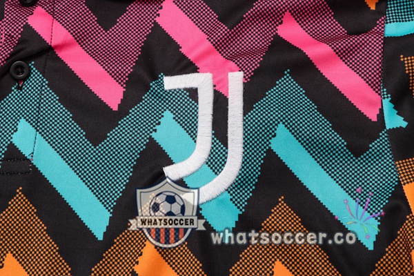 Training Polo Juventus + Pants Blue Rose 2022-2023
