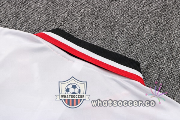 Training Polo Manchester United + Pants Black Red White 2022-2023