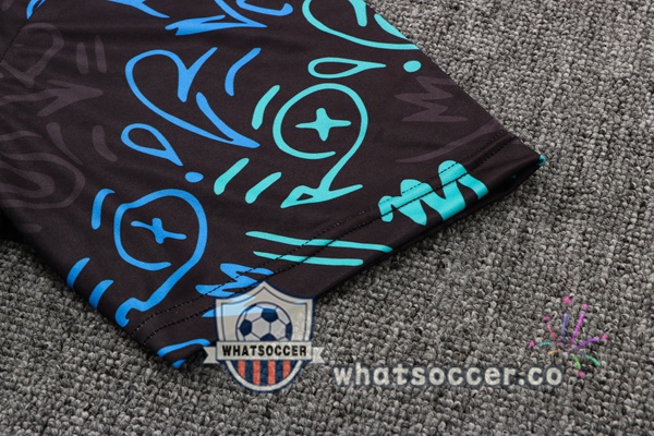 Training Polo Real Madrid + Pants Black Blue 2022-2023