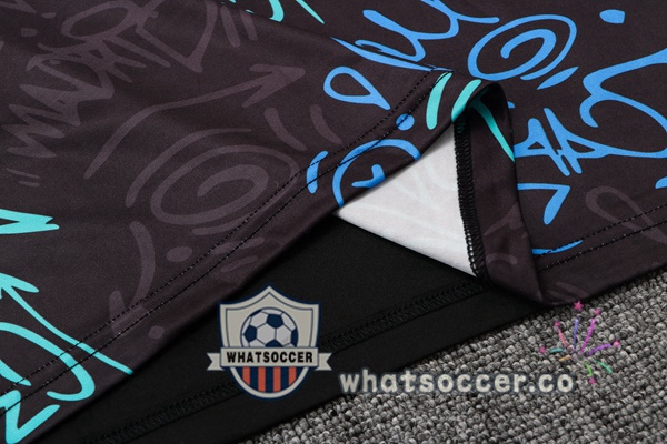 Training Polo Real Madrid + Pants Black Blue 2022-2023