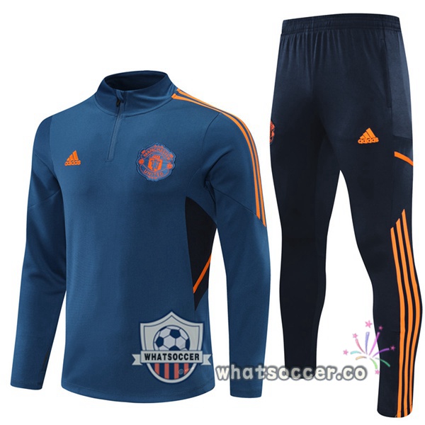 Manchester United Blue Tracksuit 2022-2023