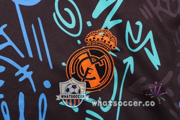 Real Madrid Training T-Shirts + Pants Blue Black 2022-2023