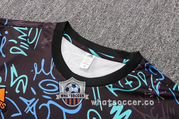 Real Madrid Training T-Shirts + Pants Blue Black 2022-2023