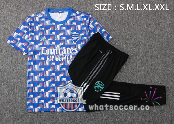 Arsenal Training T-Shirts + Pants Blue 2022-2023