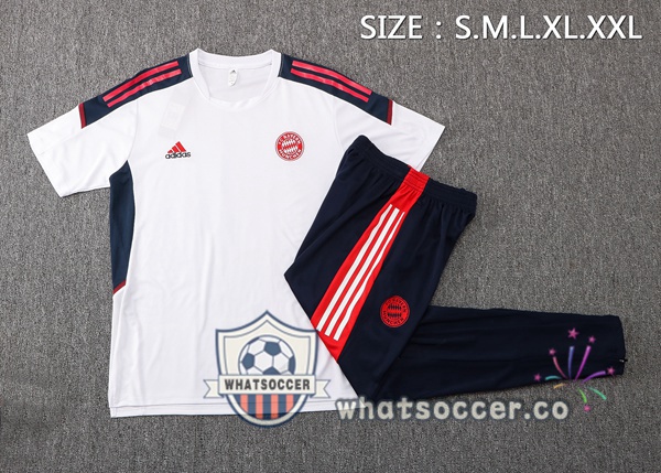 Bayern Munich Training T-Shirts + Pants White 2022-2023