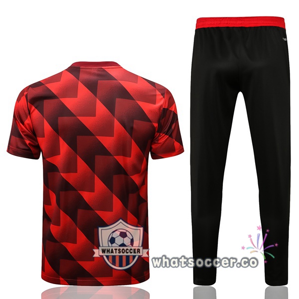 Bayern Munich Training T-Shirts + Pants Red 2022-2023