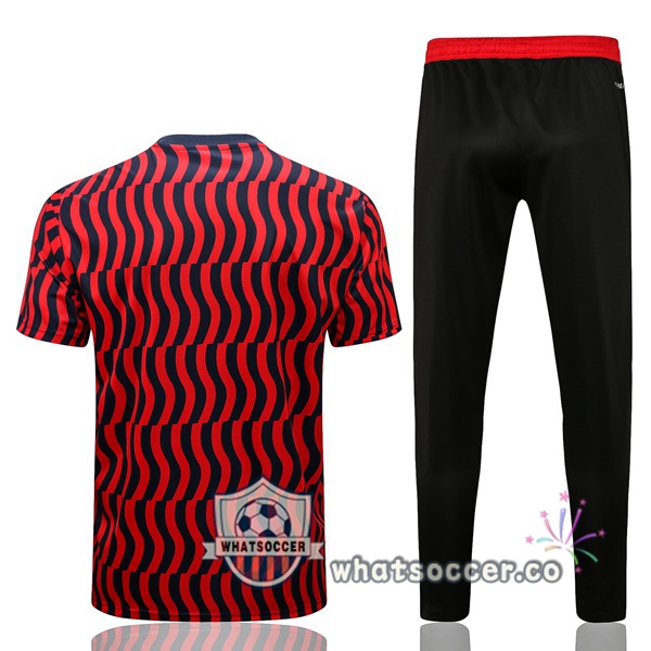 Bayern Munich Training T-Shirts + Pants Red 2022-2023