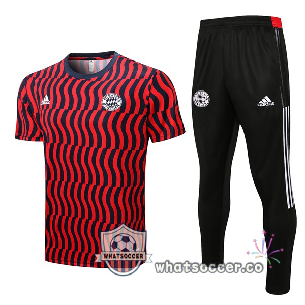 Bayern Munich Training T-Shirts + Pants Red 2022-2023