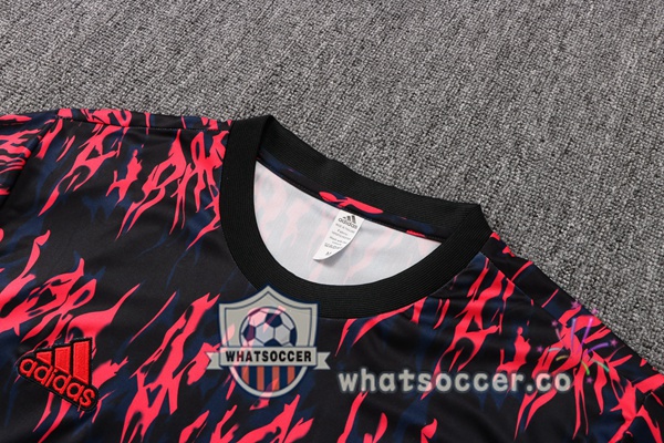 Manchester United Training T-Shirts + Pants Red Black 2022-2023