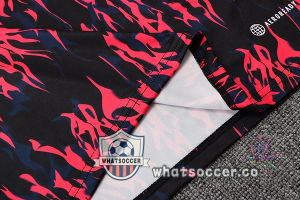 Manchester United Training T-Shirts + Pants Red Black 2022-2023