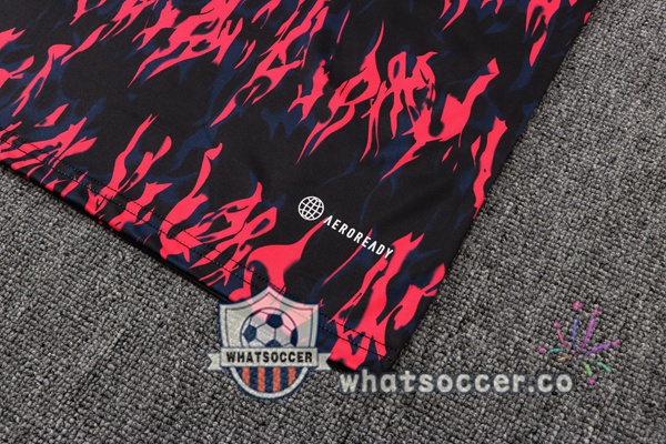 Manchester United Training T-Shirts + Pants Red Black 2022-2023
