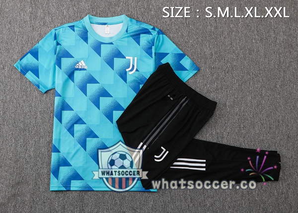 Juventus Training T-Shirts + Pants Blue 2022-2023