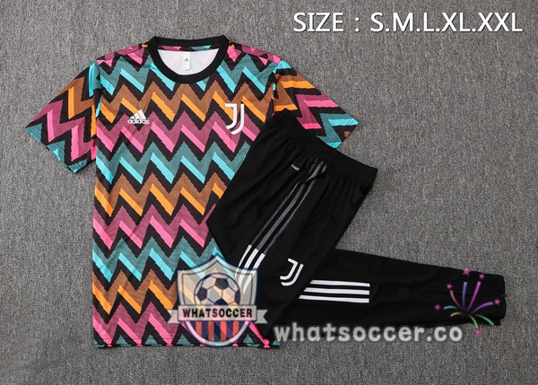 Juventus Training T-Shirts + Pants Blue Purple 2022-2023