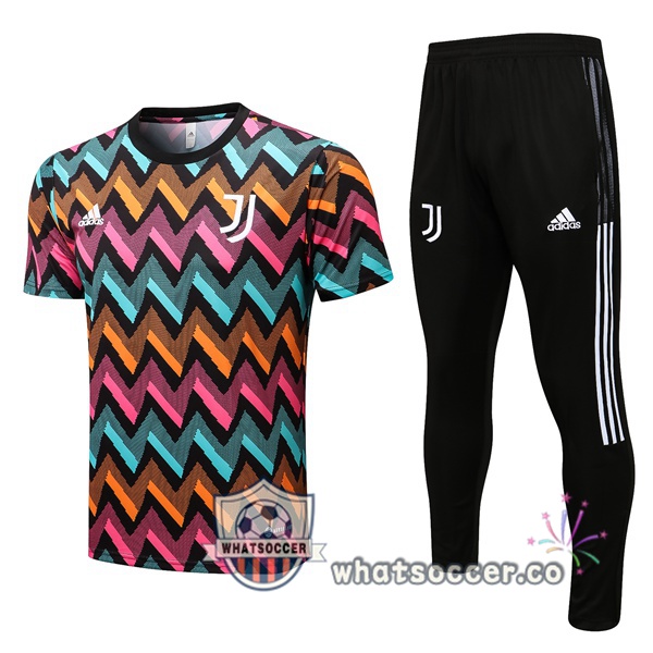 Juventus Training T-Shirts + Pants Blue Purple 2022-2023