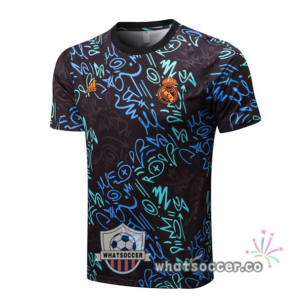 Real Madrid Training T-Shirts Blue Black 2022-2023