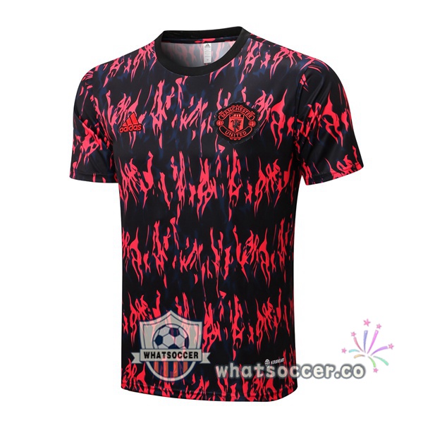 Manchester United Training T-Shirts Red Black 2022-2023