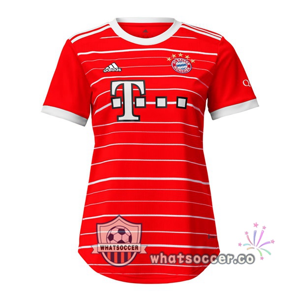 Bayern Munich Women Home Soccer Jerseys Red 2022-2023