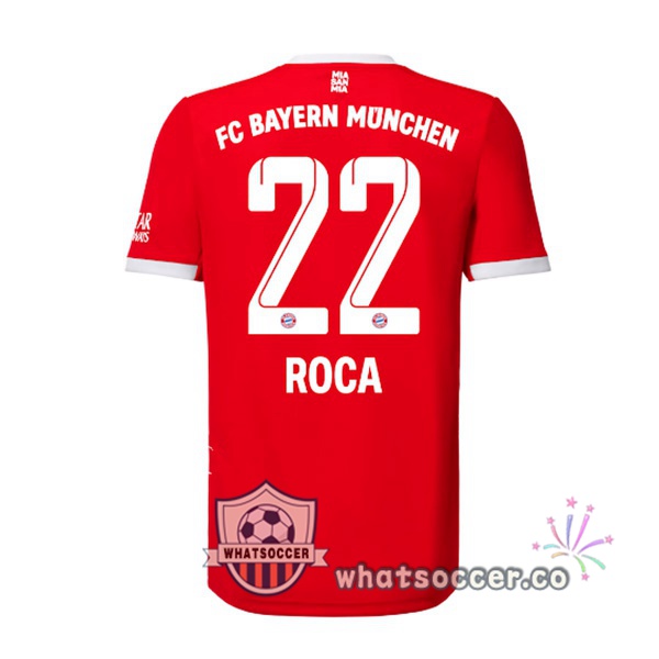 Bayern Munich （Roca 22） Home Soccer Jerseys Red 2022-2023