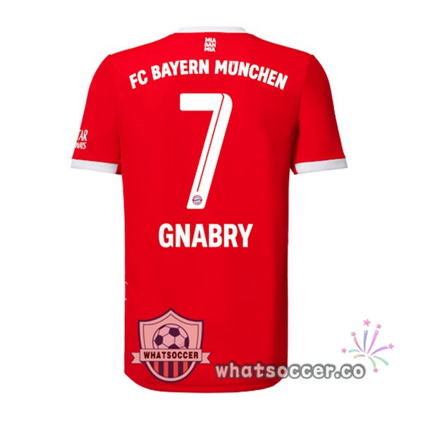 Bayern Munich （Gnabry 7） Home Soccer Jerseys Red 2022-2023