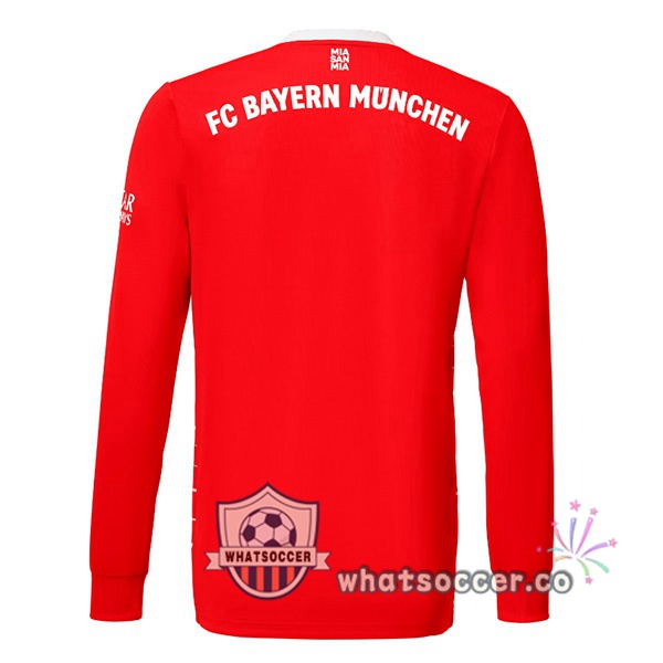Bayern Munich Home Soccer Jerseys Long Sleeve Red 2022-2023